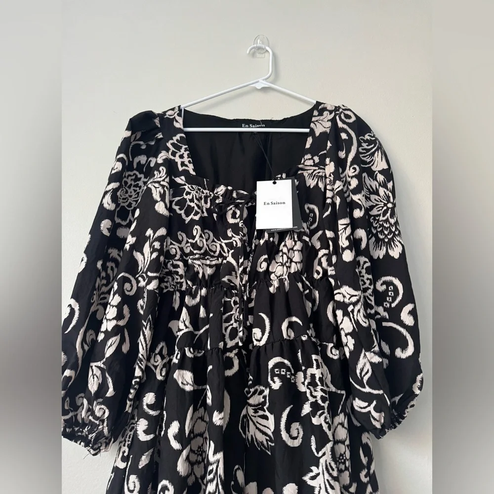 En Saison Mini Dress SunDress Party Events Festive Size XS NWT - Picture 4 of 11